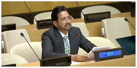 Counsellor in India's Permanent Mission to the UN Rajesh Parihar. (Photo: Twitter/ @UN_CTED)