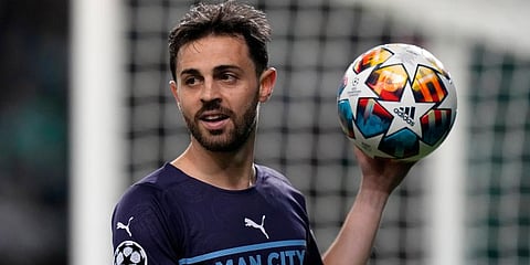 Manchester City attacking midfielder Bernardo Silva (Photo | AP)