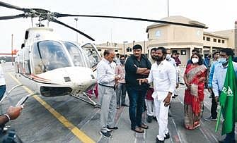 The helicopter charter services are available from Hyderabad, Karimnagar and Mahabubnagar.