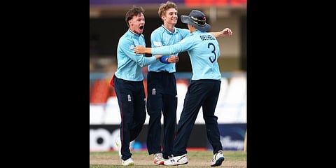 England is through to the U-19 World Cup finals.(Photo | Twitter @cricketworldcup)