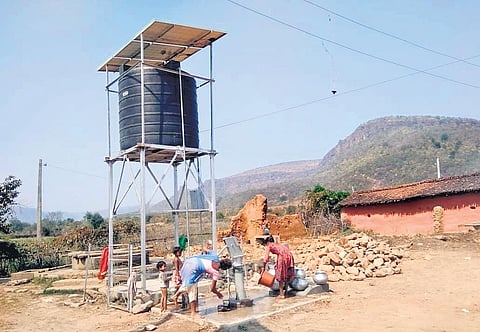 Snapshots of beneficaries to the Bihar government’s safe drinking water scheme