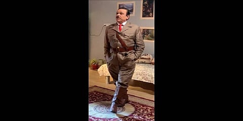 Govind Namdev as Adolf Hitler in the movie