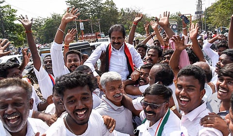 DMK has had many reasons to celebrate since the poll results were declared. (Photo | EPS)