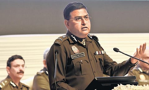 Police chief Rakesh Asthana addresses the meet on Thursday | shekhar yadav