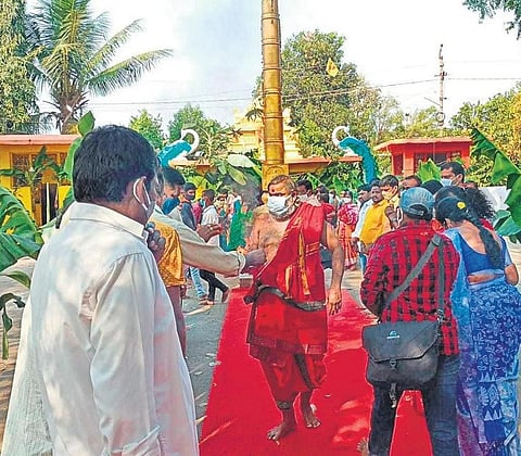 INagendra Swamy temple .mage for representational purpose only. (Photo | EPS)