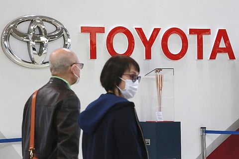 Toyota is suspending production at all 28 lines of its 14 plants in Japan starting Tuesday, because of a “system malfunction” at a domestic supplier. (Photo | AP)