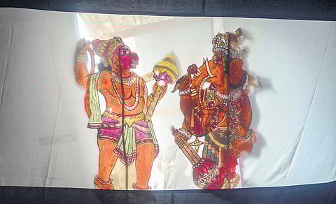 A Tholpavai Koothu performance at Ramarao's house. (File photo| Karthik Alagu, EPS)