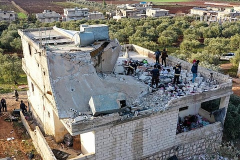 US special operations forces conducted a large-scale counterterrorism raid in northwestern Syria overnight Thursday, in what the Pentagon said was a 'successful mission.' (Photo | AP)