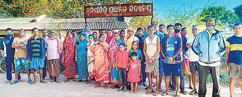 Villagers protesting closure of Munigadihi primary school | Express