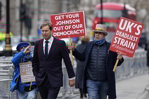 Tobias Ellwood the British Conservative Party MP for Bournemouth East, who has said he is sending a no-confidence letter challenging the leadership of British PM Boris Johnson. (Photo | AP)
