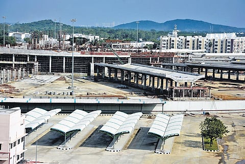 The under-construction Kilambakkam Bus terminus at Urapakkam | Ashwin Prasath