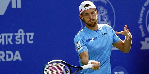 Joao Sousa converted his third match point when Emil hit a forehand return wide and long. (Photo | PTI)