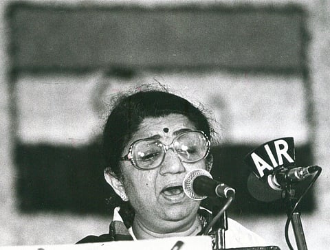 She was named Hema at birth and was later renamed Lata, after a character in her father’s play 'BhaawBandhan' called Latika. Her family name Mangeshkar was derived from the Mangeshi village in Goa.