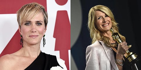 Kristen Wiig, left and Laura Dern