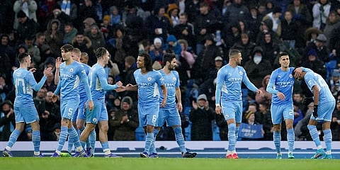 Manchester City Team (Photo | AP)