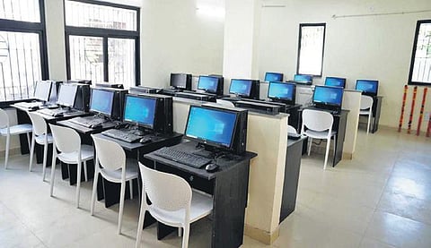 DSEU ‘Lighthouse’ in Kalkaji; crowd throngs during the inauguration on Wednesday. (Photo | Express)