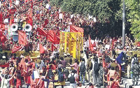 Under the Haryana Essential Services Maintenance Act (HESMA), penalty is imposed on government staff on strike | Express