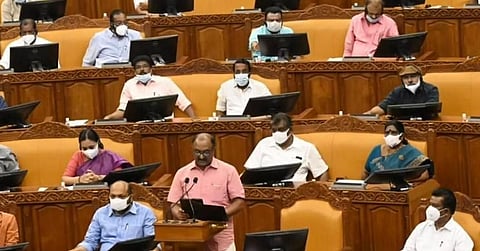Kerala government budget presentation. (Photo | Vincent Pulickal/EPS)