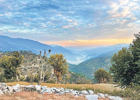 A panoramic view of Bwari Gaon