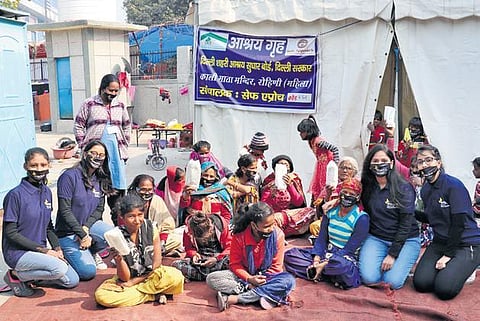 A menstrual drive conducted by the team of Basra