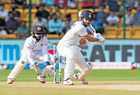 Shreyas Iyer’s stoke-filled 92 off 98 balls took India well past a par first innings total at M Chinnaswamy Stadium. ( File Photo)