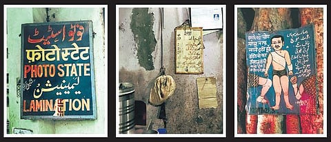 A few images posted on Sasha Patel and Ali Monis Naqvi’s Instagram microblog titled ‘Khushkhat’. The digital archive showcases Perso-Arabic type and lettering that are seen in various parts of India a