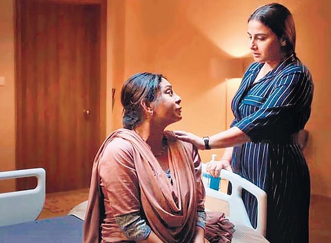 A still  from ‘Jalsa’