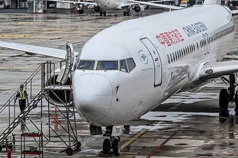A China Eastern Airlines Boeing 737-800 aircraft parked at the Tianhe Airport in Wuhan, China’s central Hubei province.(File Photo | AFP)