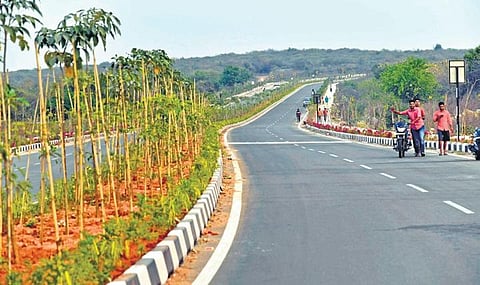 The CGWB-Peerzadiguda link road will be inaugurated later this month | Vinay Madapu