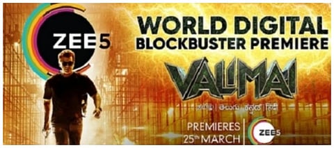 'Valimai' film poster. (Photo | IANS)