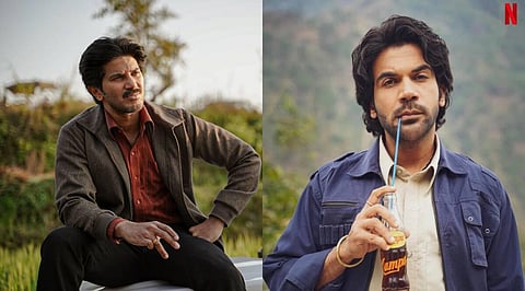 Rajkummar Rao and Dulquer Salmaan have revealed their first look from Guns and Gulaab. (Photo | Netflix)