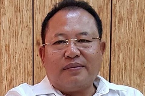 NPF MLA Awangbow Newmai who took oath as a minister on Monday. (Photo | Twitter)