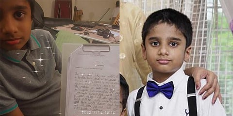 Jais Joseph Soji, the the-nine-year old who became famous after writing a school composition titled 'Puttu breaks relationships'.