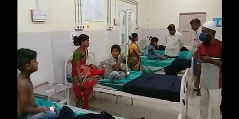 At least 12 children fell ill after consuming food served at Yamunarappa Urus in Domanal village of Bagalkot on Wednesday | Express