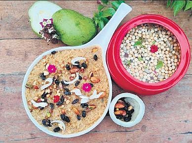 Ugadi Pachadi and Sweet Pongal.