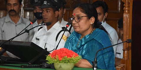 Newly-elected Uttarakhand Assembly speaker Ritu Khanduri (Photo| Twitter)