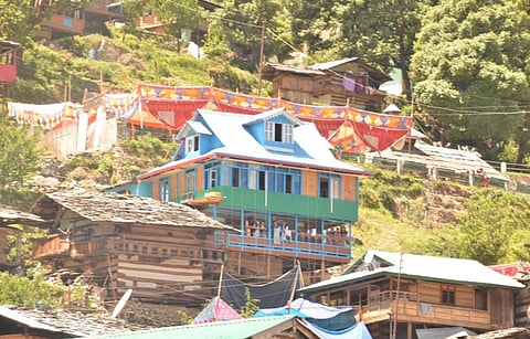 A view of Saud village in Uttarkashi district of Uttarakhand.