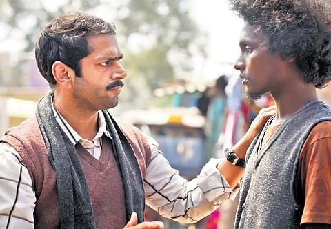 Mani with his web series co-actor Sharib Hashmi