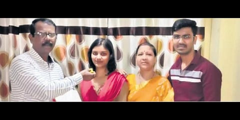 Bhavna’s proud parents say they gave best possible education to their children despite their poor background | EXPRESS