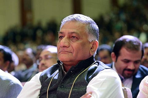 MoS Civil Aviation VK Singh. (File photo| AFP)