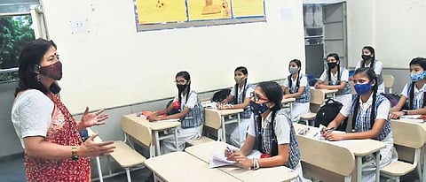 Representational image of a teacher at work