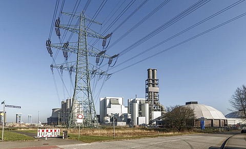 A view of the decommissioned Moorburg coal-fueled power plant, in Hamburg, Germany, on Feb. 28, 2022. (Photo | AP)