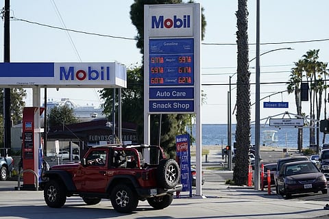 Gas prices are displayed at a gas station Friday, March 11, 2022. (Photo | AP)
