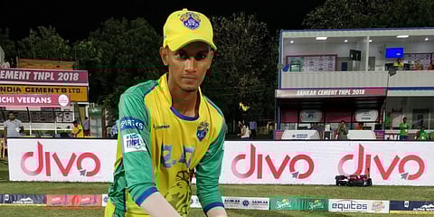 Left-arm spinner S Ajit Ram (Photo| Twitter)