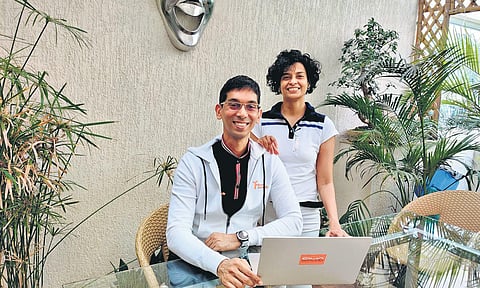 Devika Mohapatra (standing) and Ryan Fernando