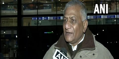 MoS Civil Aviation VK Singh (Photo | ANI)