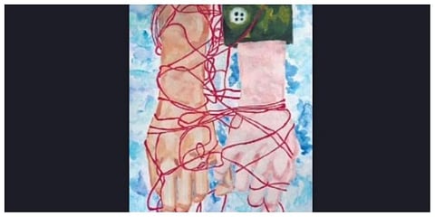 Strings: A painting by Athulya Shaji