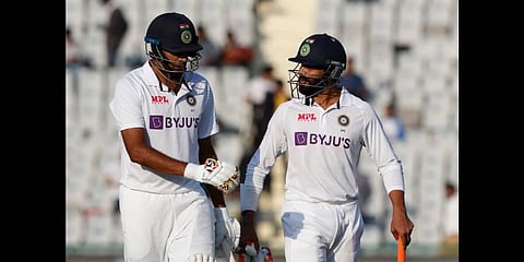 Ravindra Jadeja and Ravichandran Ashwin(Photo | Twitter/ICC)