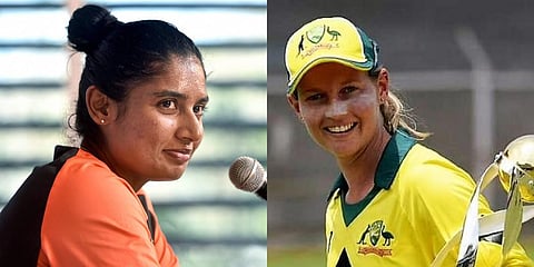 Indian batswoman Mithali Raj (L) and Australia women's skipper Meg Lanning (File photo| PTI)