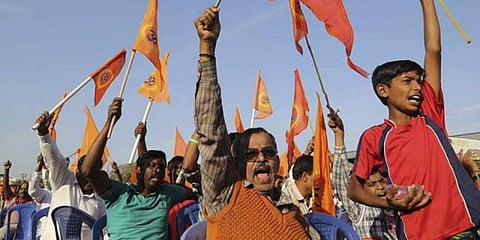 Vishva Hindu Parishad supporters (Photo | PTI)